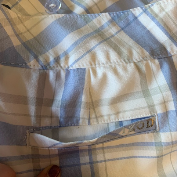 Izod Womens Golf Skort Size 8 Plaid Blue and White Pickle Ball - Picture 2 of 10